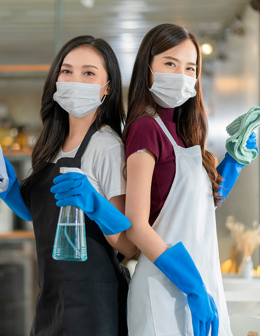 Crown Services housekeeping team